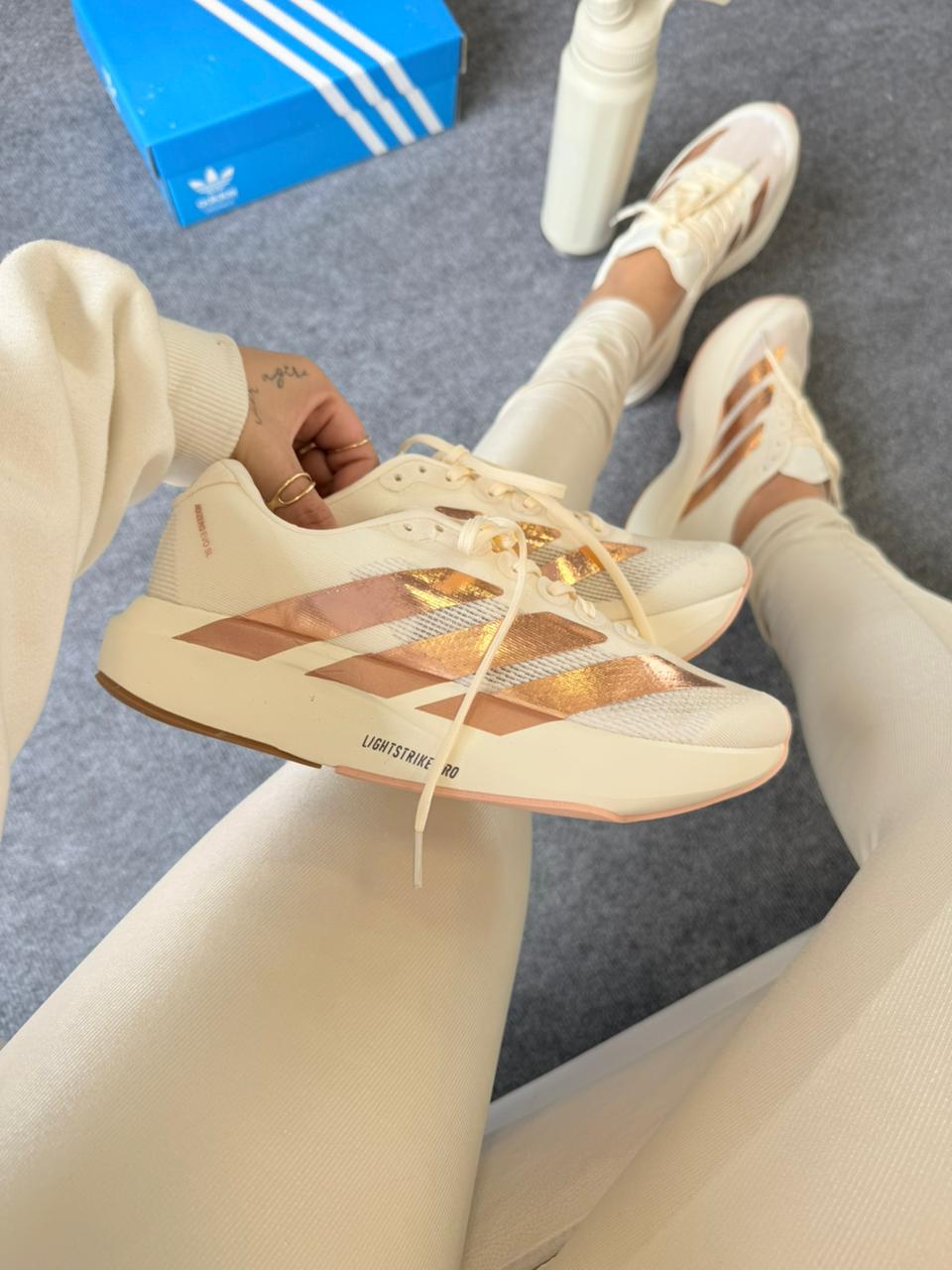 Adds Adizero Evo SL Off White Copper Metallic
