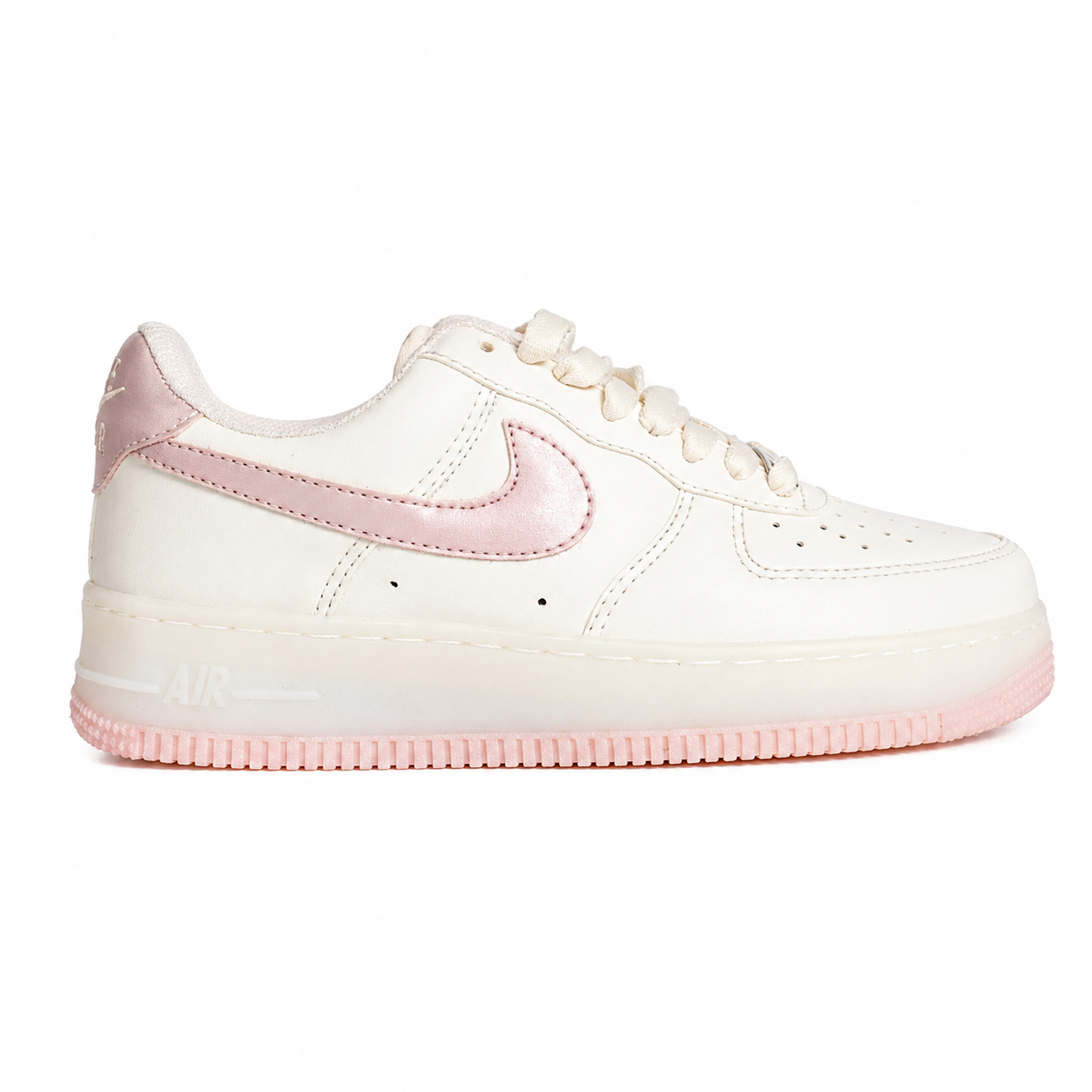 AF1 Branco e Rosa brilhante