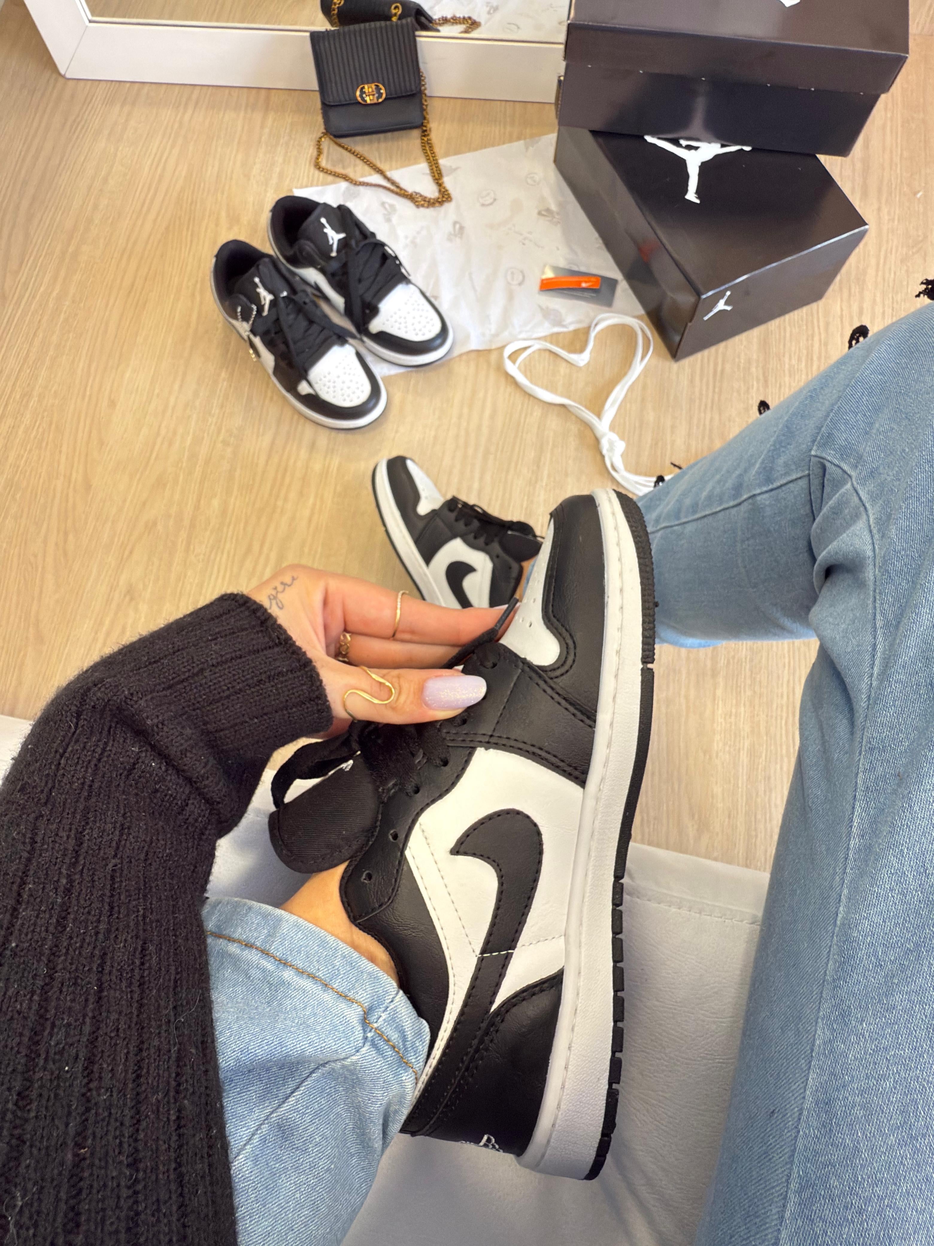 Nk Jordan Panda Preto e branco