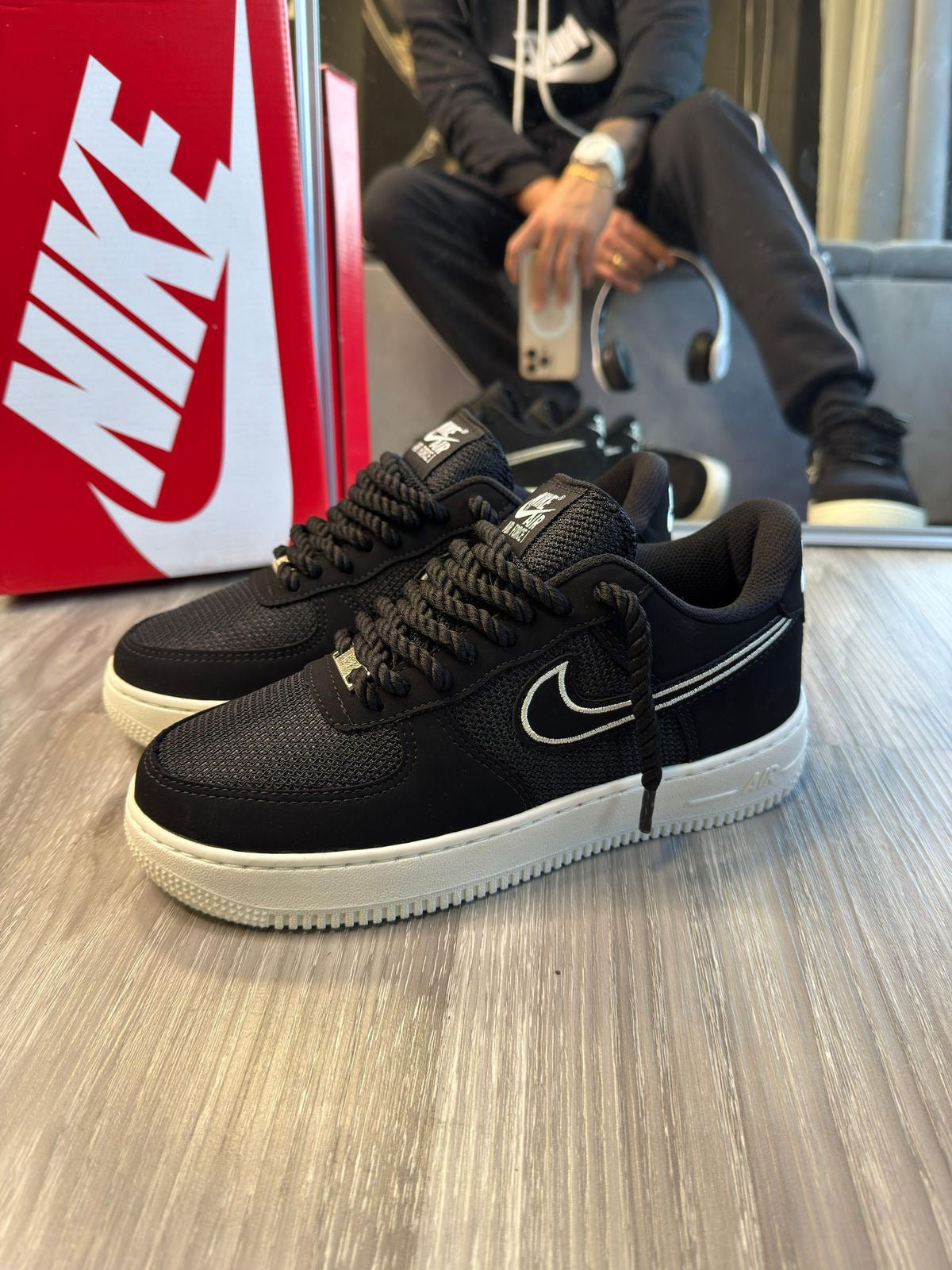 AF1 Black Canvas (LANÇAMENTO)