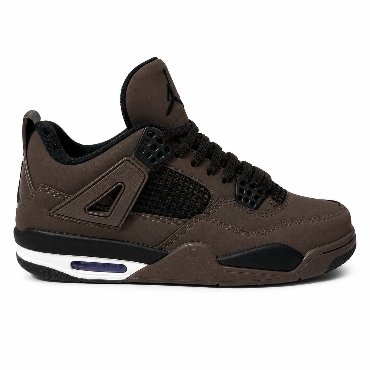 Jordan 4 stone and black marrom