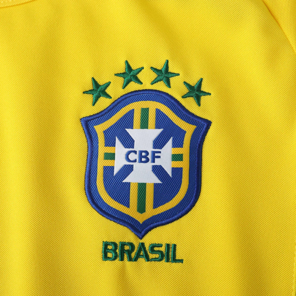 CAMISA BRASIL RETRÔ AMARELA RONALDO (COPA 2002)