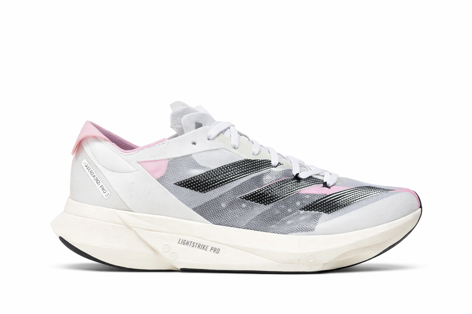 Adds Adizero Adios Pro 3 Branco e Rosa