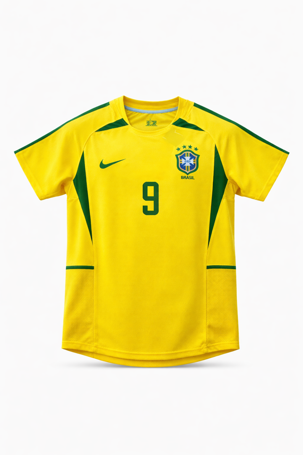 CAMISA BRASIL RETRÔ AMARELA RONALDO (COPA 2002)