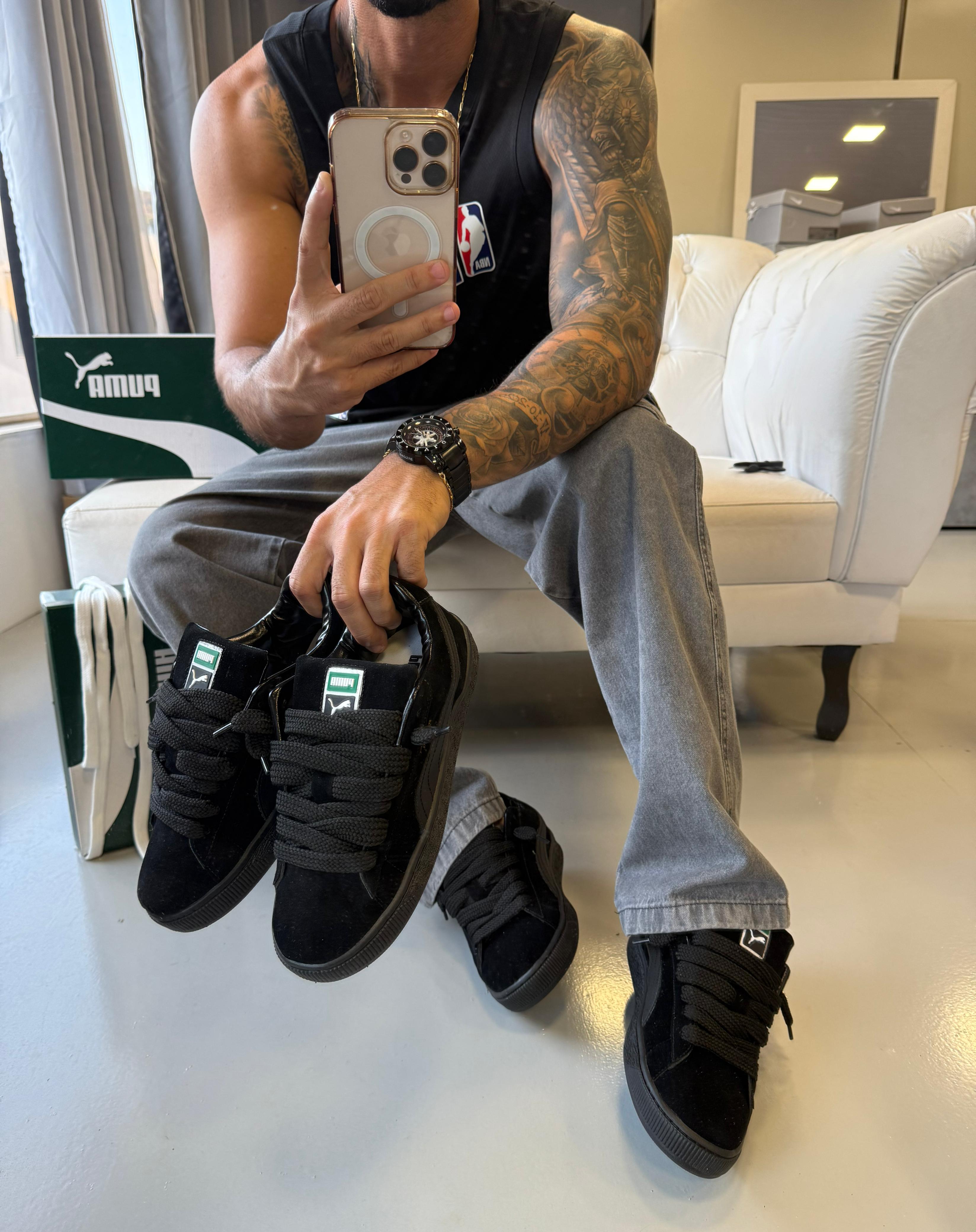 Pm Suede XL Preto All Black