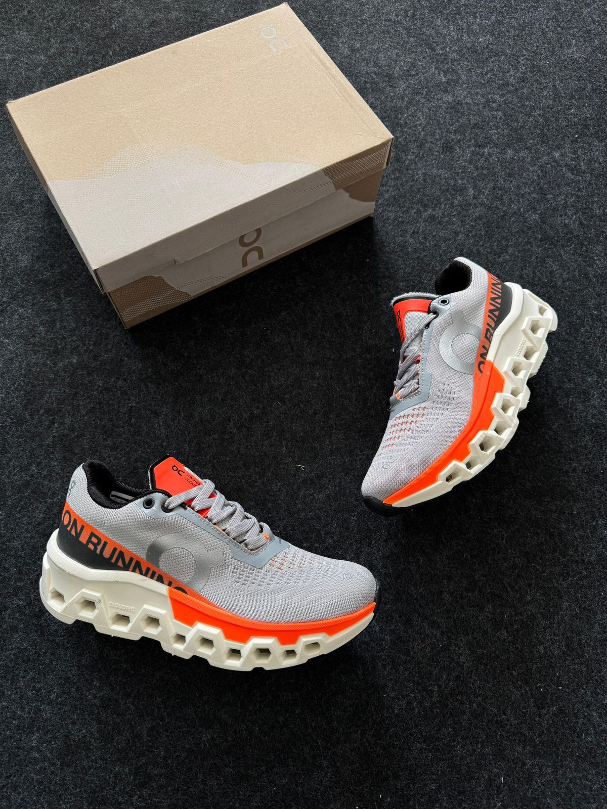 ON Cloudmonster 2 Branco Laranja